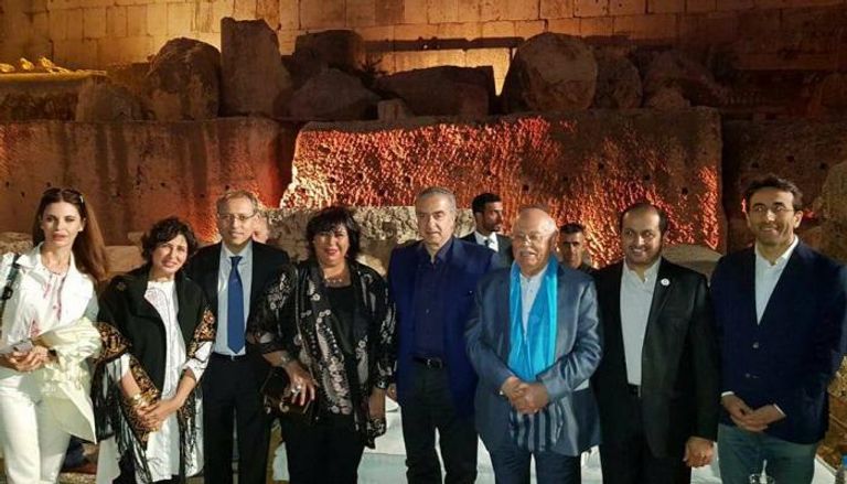 وزيرة الثقافة المصرية في افتتاح مهرجان بعلبك
