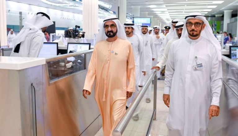الشيخ محمد بن راشد آل مكتوم يتفقد مرافق مطار دبي الدولي