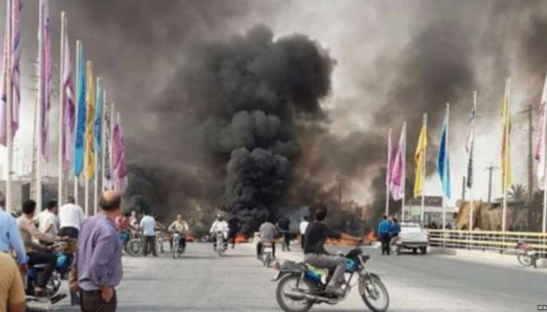 احتجاجات في مدينة برازجان الإيرانية