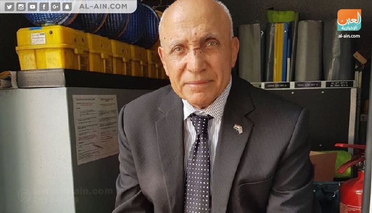 المسن المصري المعتدى عليه احتجاجات رافضة لتميم في لندن