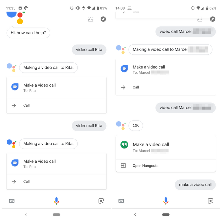 مساعد جوجل Google Assistant يتيح مكالمات الفيديو الثنائية