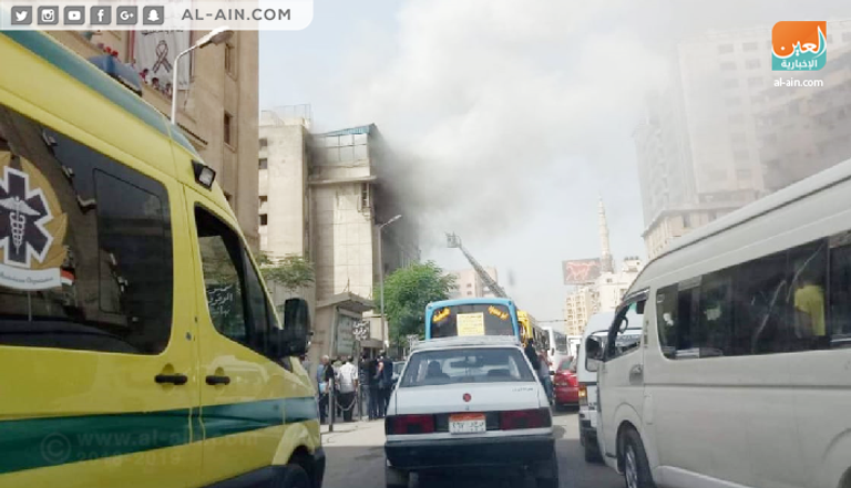 السيطرة على حريق في نقابة التجاريين 