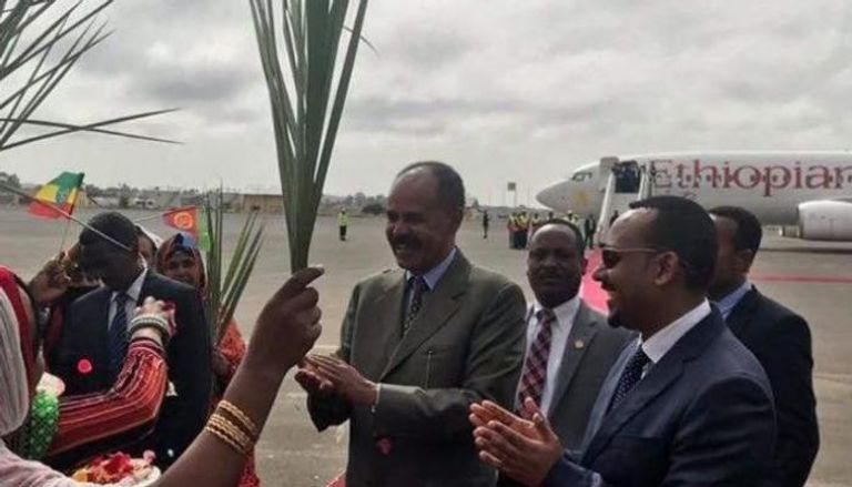 رئيس الوزراء الإثيوبي مع الرئيس الإريتري- أرشيفية