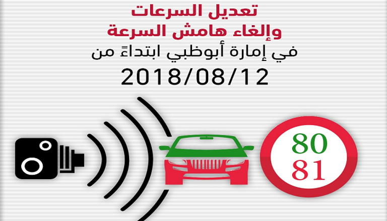 شرطة أبوظبي تعدل السرعات وتلغي الهامش على الطرق 