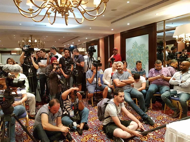 حضور إعلامي كبير للندوة الصحفية