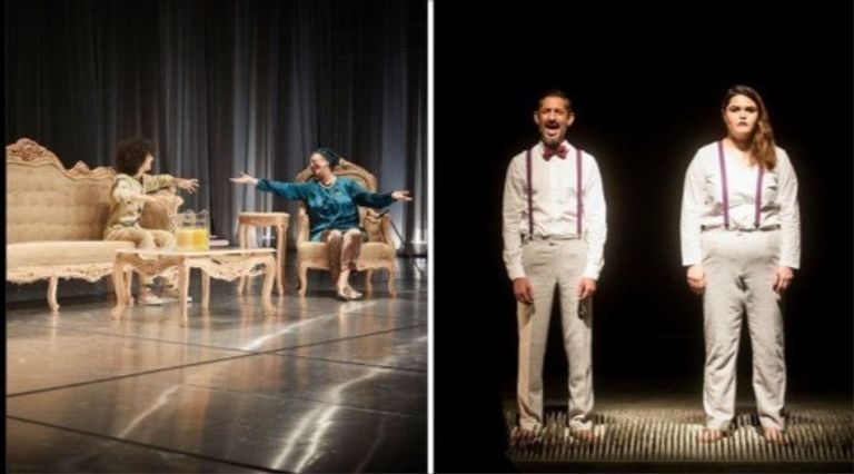 مشهد من مسرحية "ماما" المصرية