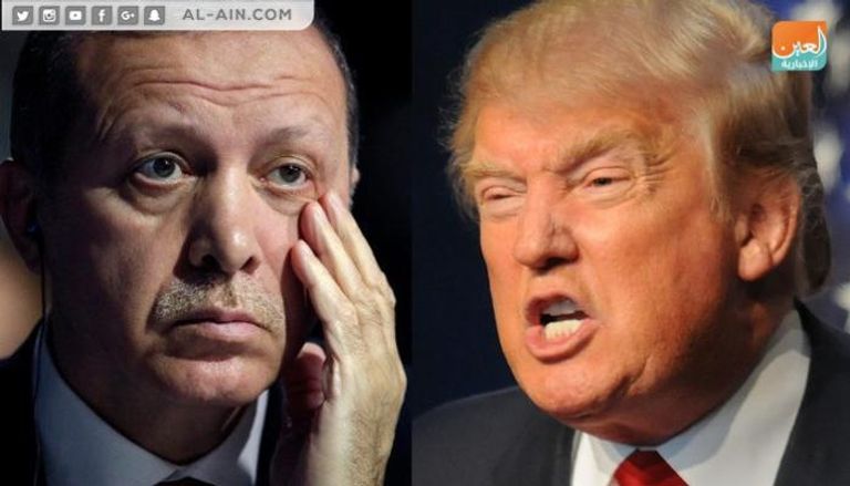 الرئيس الأمريكي دونالد ترامب ونظيره التركي رجب أردوغان 