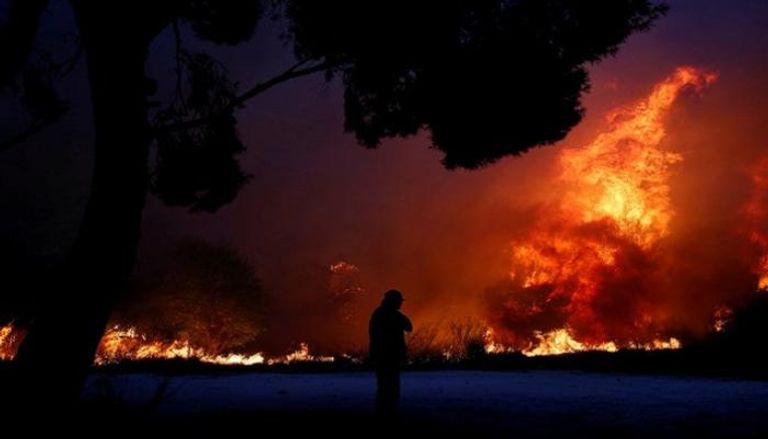 حرائق غابات اليونان 