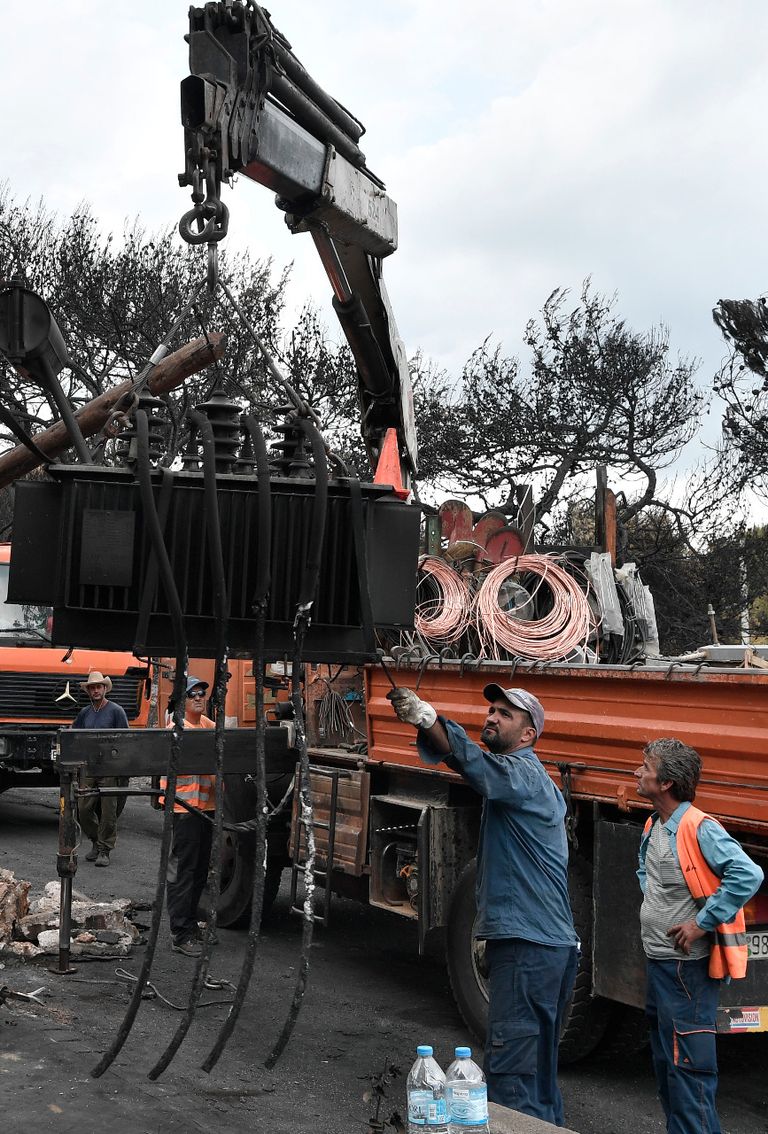 من الحرائق التي تسببت بها موجة الحر