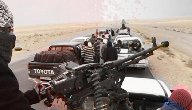 عناصر مليشيا مسلحة تابعة للإخوان في العاصمة طرابلس - أرشيفية