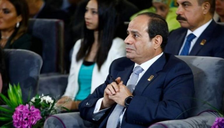 الرئيس المصري عبدالفتاح السيسي خلال المؤتمر السادس للشباب