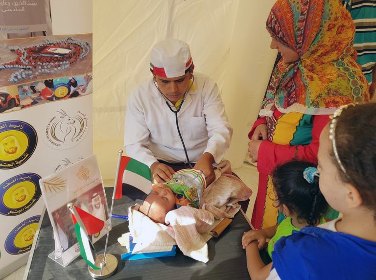 حملة الشيخة فاطمة الإنسانية في القرى المصرية