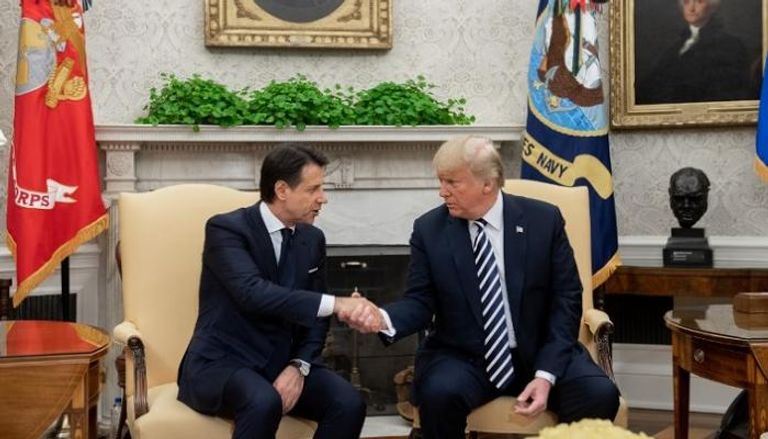 الرئيس الأمريكي دونالد ترامب ورئيس الوزراء الإيطالي جوزيبي كونتي