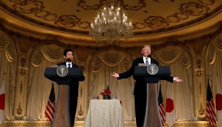 الرئيس الأمريكي خلال مؤتمر صحفي مع رئيس الوزراء الياباني – أرشيف