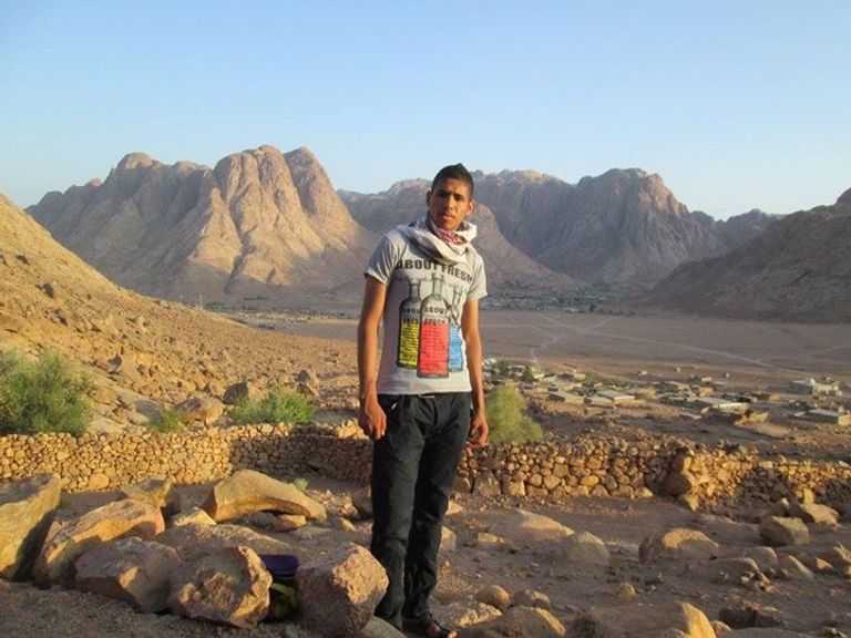 منطقة "سانت كاترين" بجنوب شبه جزيرة سيناء الشاب المصري أشرف الجبالي