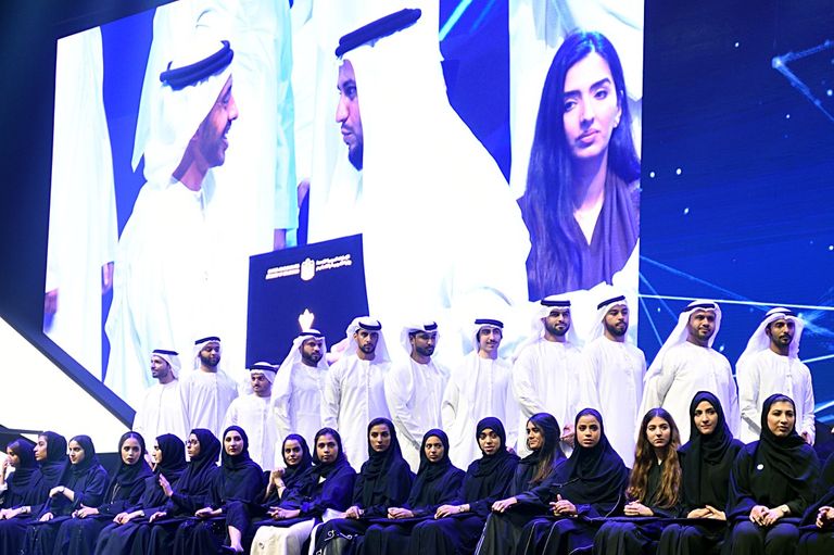الشيخ عبدالله بن زايد آل نهيان وزير الخارجية والتعاون الدولي الإماراتي في ملتقى الطلبة المبتعثين
