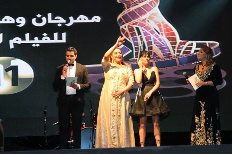 النجمة السورية شكران مرتجي فنانون عرب في ختام مهرجان وهران