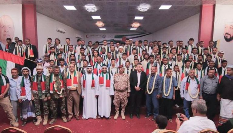 الهلال الأحمر الإماراتي ينظم الزواج الجماعي الخامس بمحافظة لحج اليمنية