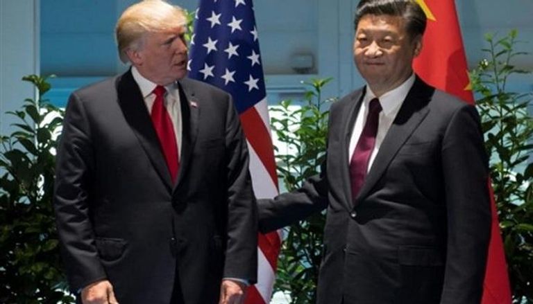 رئيس الصين مع ترامب في لقاء سابق