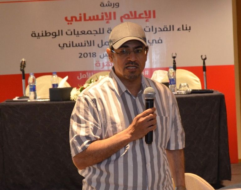 جانب من ورشة الإعلام الإنساني