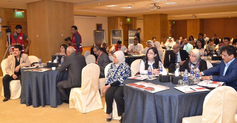 جانب من ورشة الإعلام الإنساني