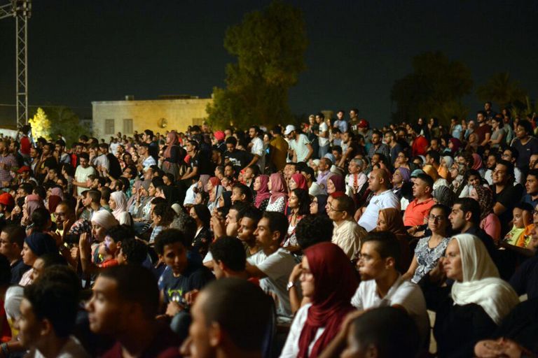 المطربة التونسية غالية بن علي تغني في قلعة صلاح الدين