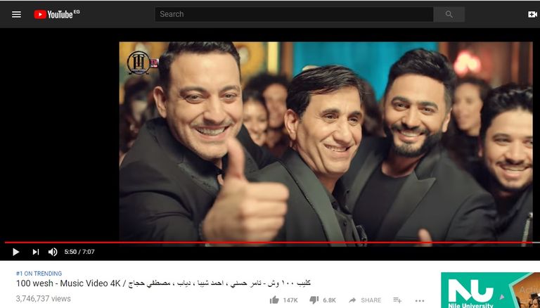 نجم الغناء المصري تامر حسني
