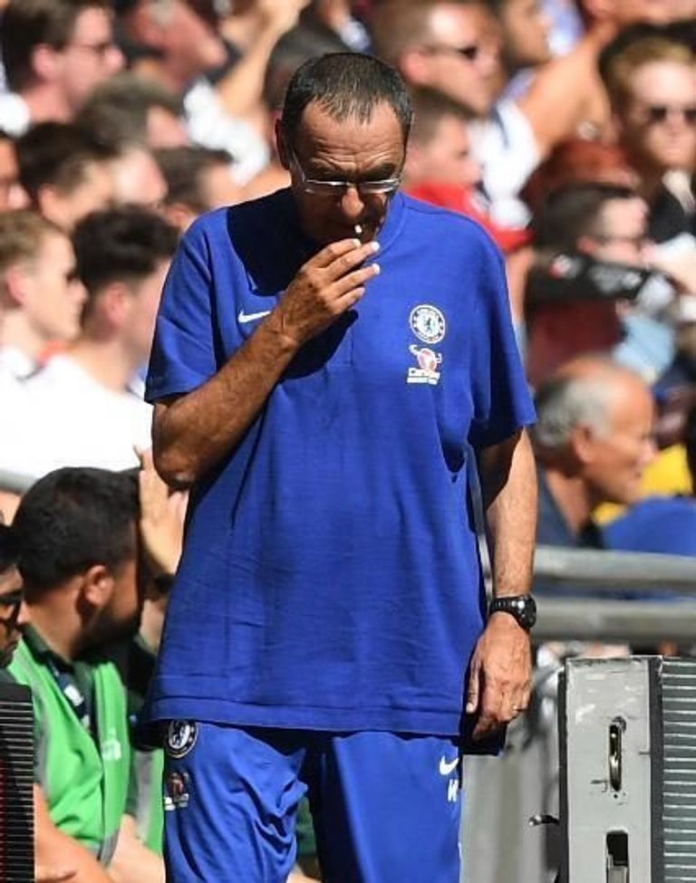 ماوريسيو ساري مدرب تشيلسي ماوريسيو ساري المدير الفني لتشيلسي