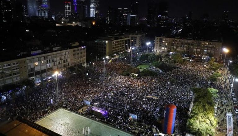 آلاف الإسرائيليين والدروز يتظاهرون احتجاجا على "قانون القومية"- أ.ف.ب