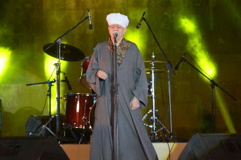 الفنان مجد القاسم والفنانة مي كساب في مهرجان القلعة