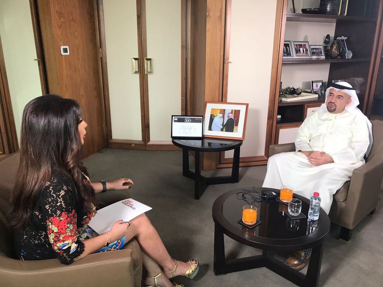 ماريا معلوف أثناء تصوير برنامجها "رؤيتي"