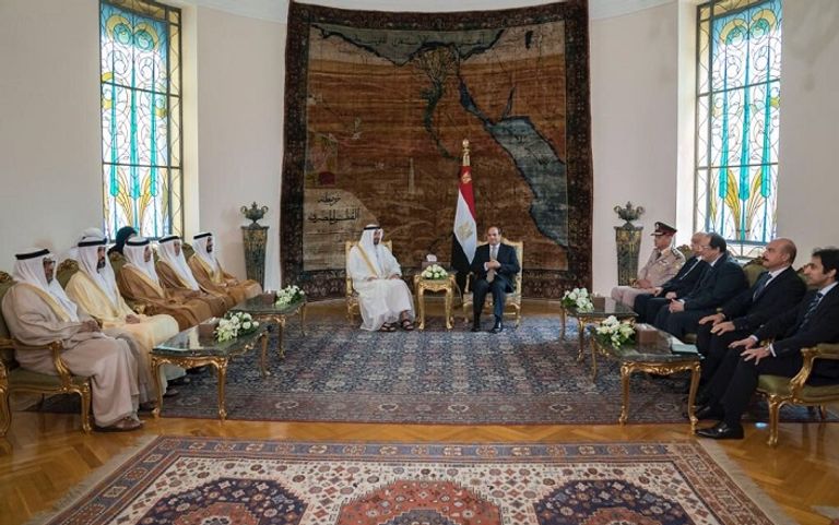 الشيخ محمد بن زايد آل نهيان والرئيس عبدالفتاح السيسي
