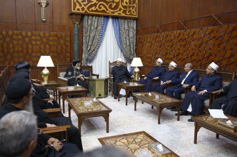 شيخ الأزهر الدكتور أحمد الطيب و البابا تواضروس الثاني شيخ الأزهر الدكتور أحمد الطيب والبابا تواضروس الثاني