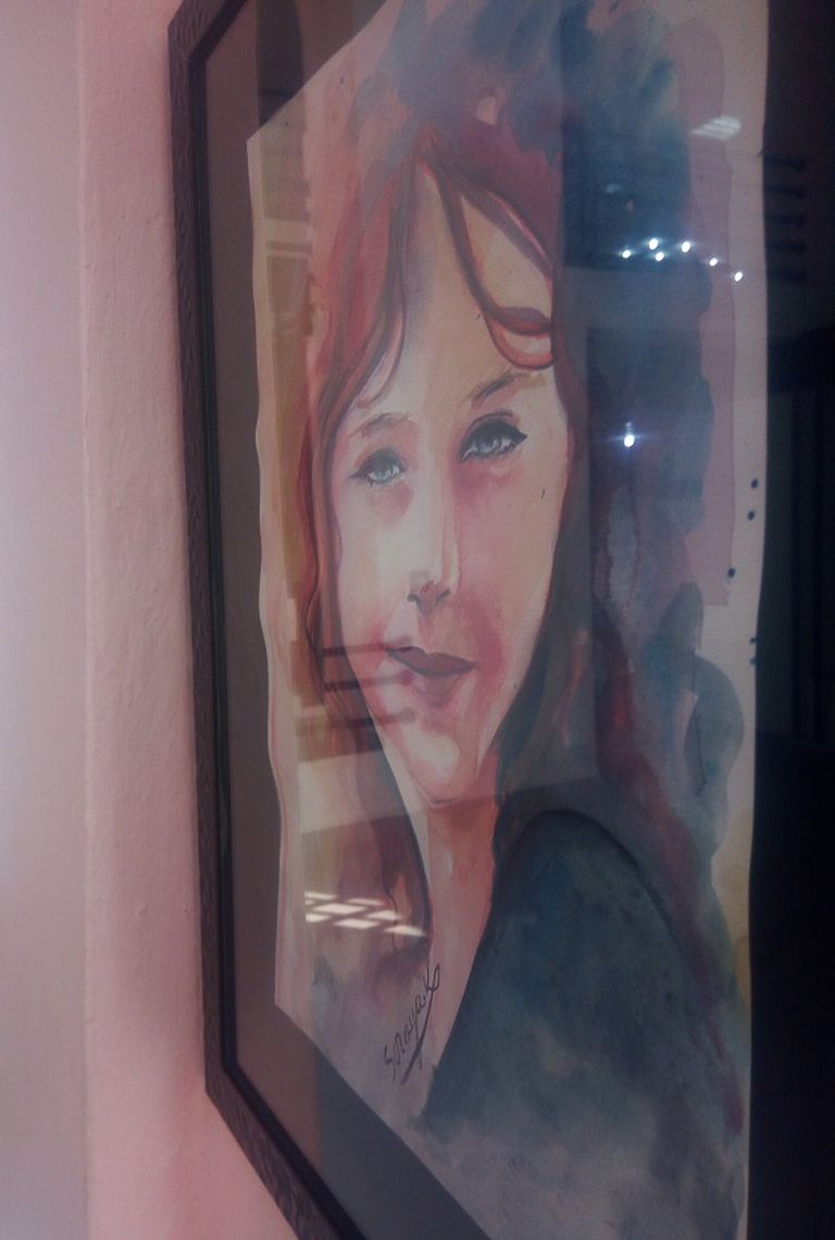 لوحة للفنانة التشكيلية الجزائرية صورية قريشي الفنانة التشكيلية الجزائرية صورية قريشي