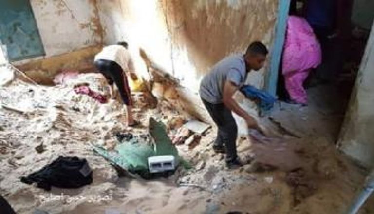 ألعاب الشهيدة الرضيعة بيان التي بعثرها القصف الإسرائيلي