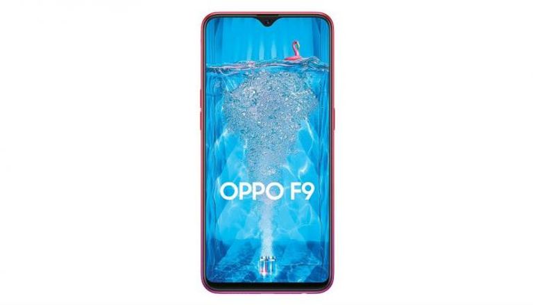 هاتف Oppo F9 بشق جميل في الأعلى 