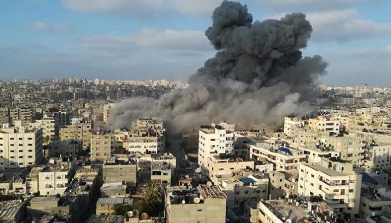 الغارة الإسرائيلية دمرت المبنى بالكامل