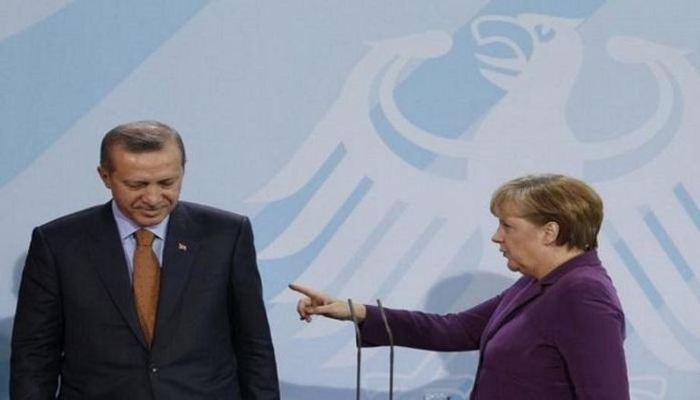 المستشارة الألمانية أنجيلا ميركل والرئيس التركي رجب طيب أردوغان