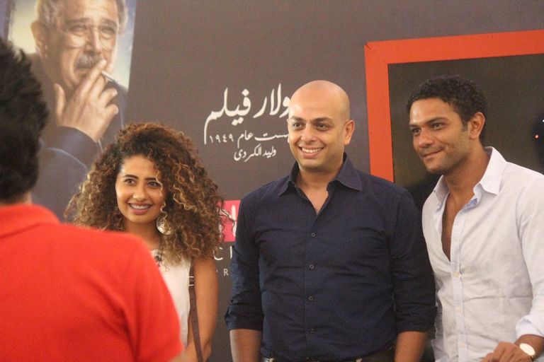 آسر ياسين وأحمد مراد خلال حفل التوقيع