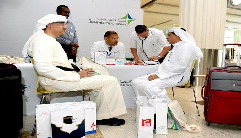 فحوصات طبية لحجاج الإمارات في مطار دبي الدولي