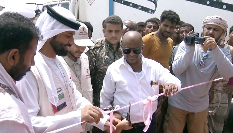 افتتاح مرسى قوارب الصيادين في مديرية الخوخة بالحديدة