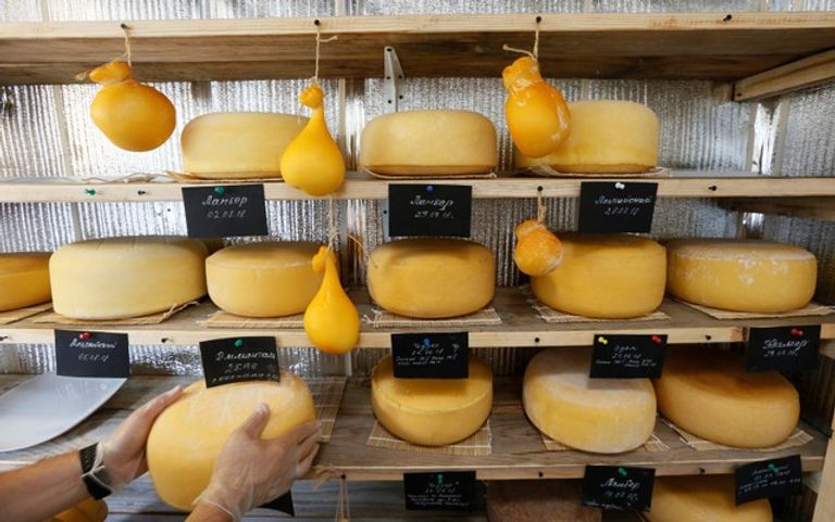 زوجان روسيان يتركان المدينة من أجل صناعة الجبن   