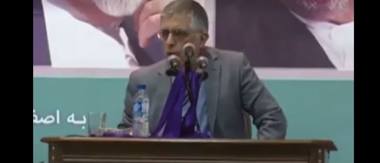 جانب من كلمة السياسي الإيراني