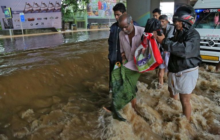 فيضانات في ولاية كيرالا الهندية