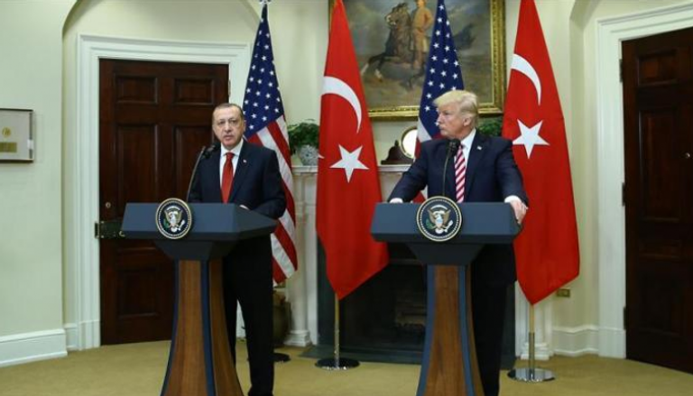 ترامب وأردوغان في مؤتمر صحفي - أرشيفية