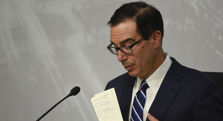 وزير الخزانة الأمريكي ستيفن منوشين