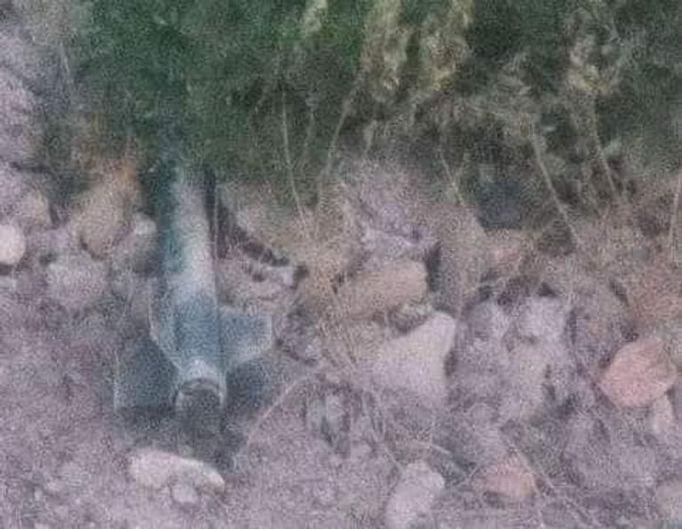 لغم آخر عثر عليه في مكان الانفجار مكان وقوع الانفجار