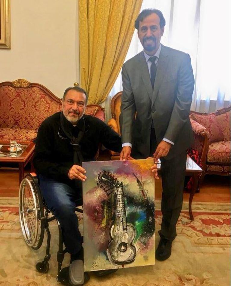 مشاركة عربية فاعلة في معرض "قوة الفن" بإيطاليا