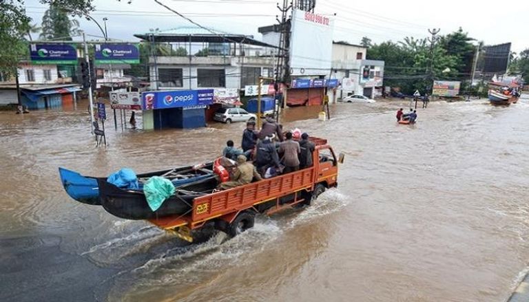 فيضانات مدمرة تضرب ولاية كيرلا الهندية