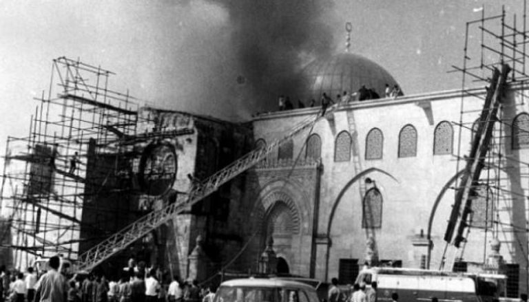 ذكرى حريق المسجد الأقصى- أرشيفية